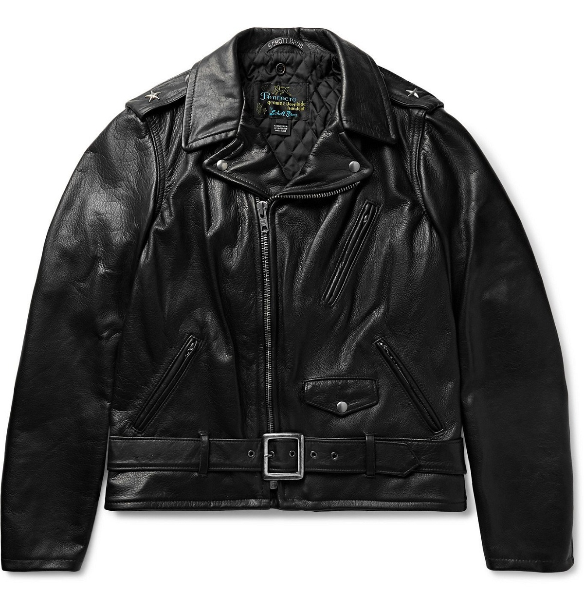 Photo: Schott - Perfecto Leather Biker Jacket - Black