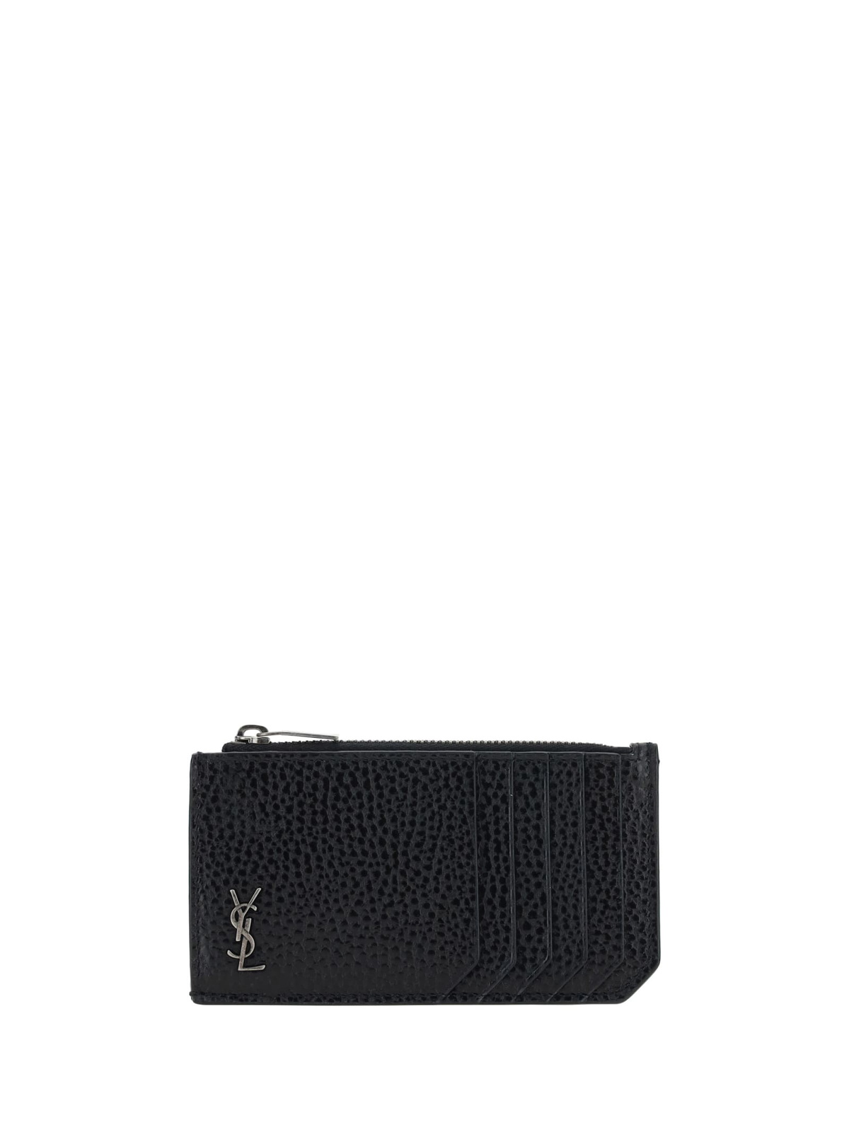 SAINT LAURENT - Leopard-Print Glossed Textured-Leather