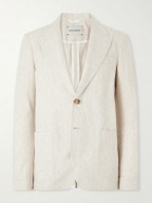 Oliver Spencer - Tillman Herringbone Cotton and Linen-Blend Suit Jacket - Neutrals