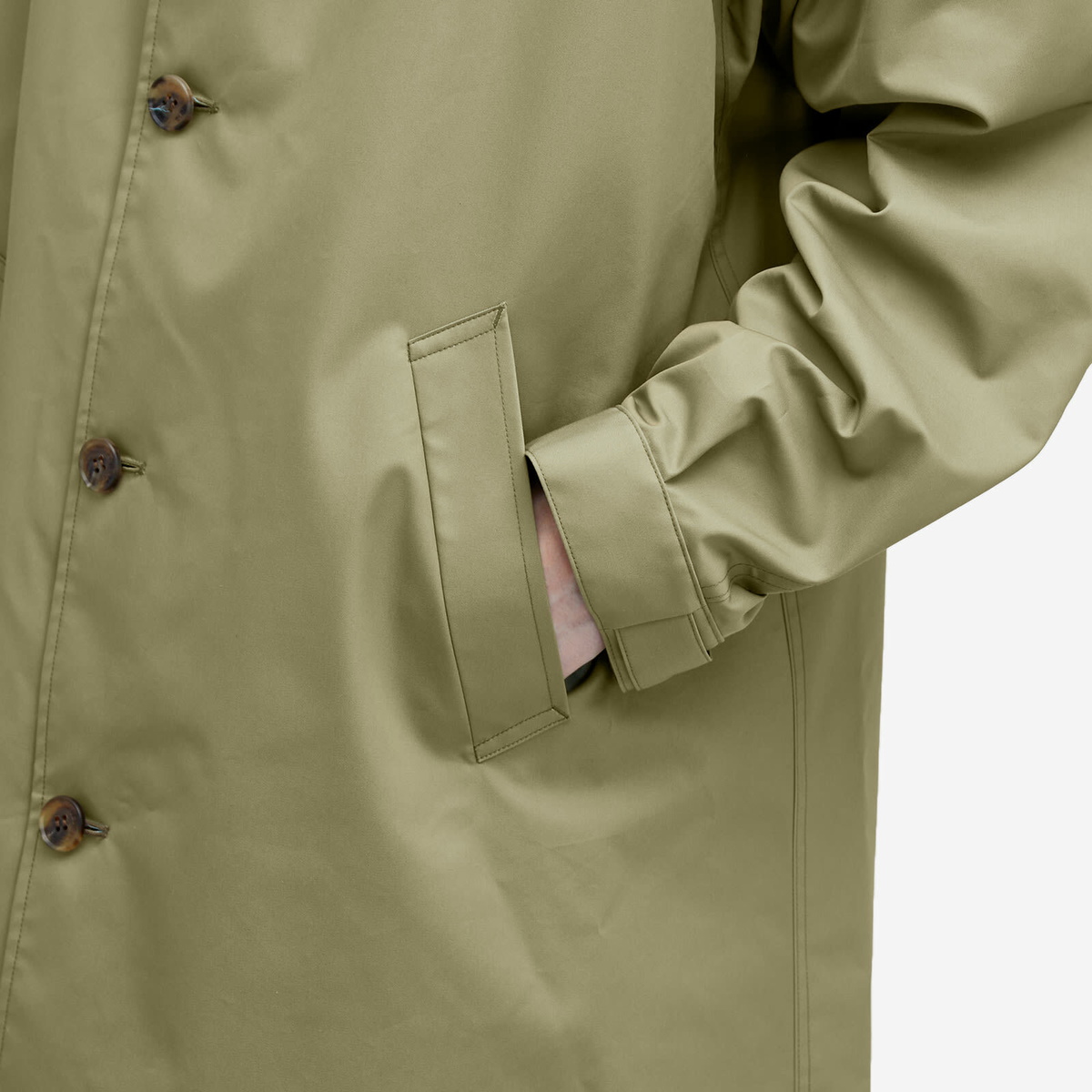 Comme des Garçons 97ss Gabardine Coat Comme des Garçons Homme Men's Nylon Garardine Trench Coat in