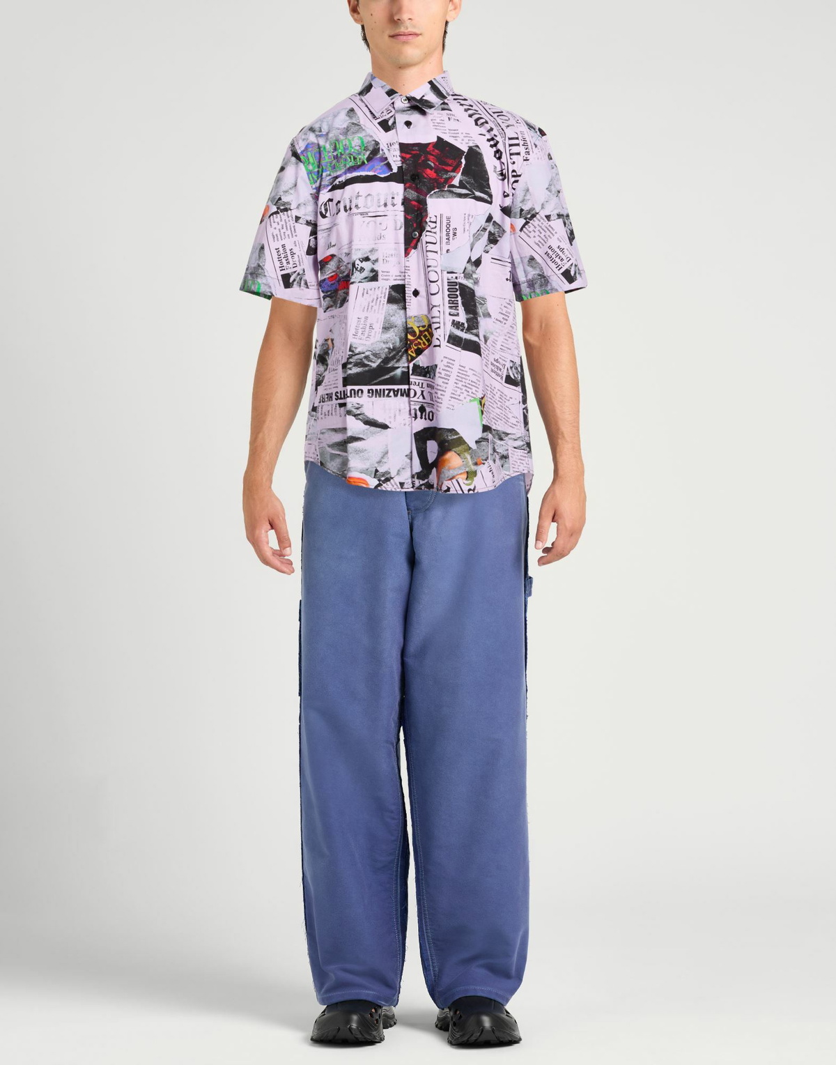 Versace Jeans Couture Mens Shirt Lilac
