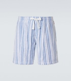 Orlebar Brown Trevon striped cotton toweling shorts