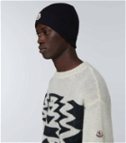 Moncler Ribbed-knit wool beanie
