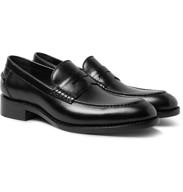 Photo: SALLE PRIVÉE - Ian Leather Penny Loafers - Black