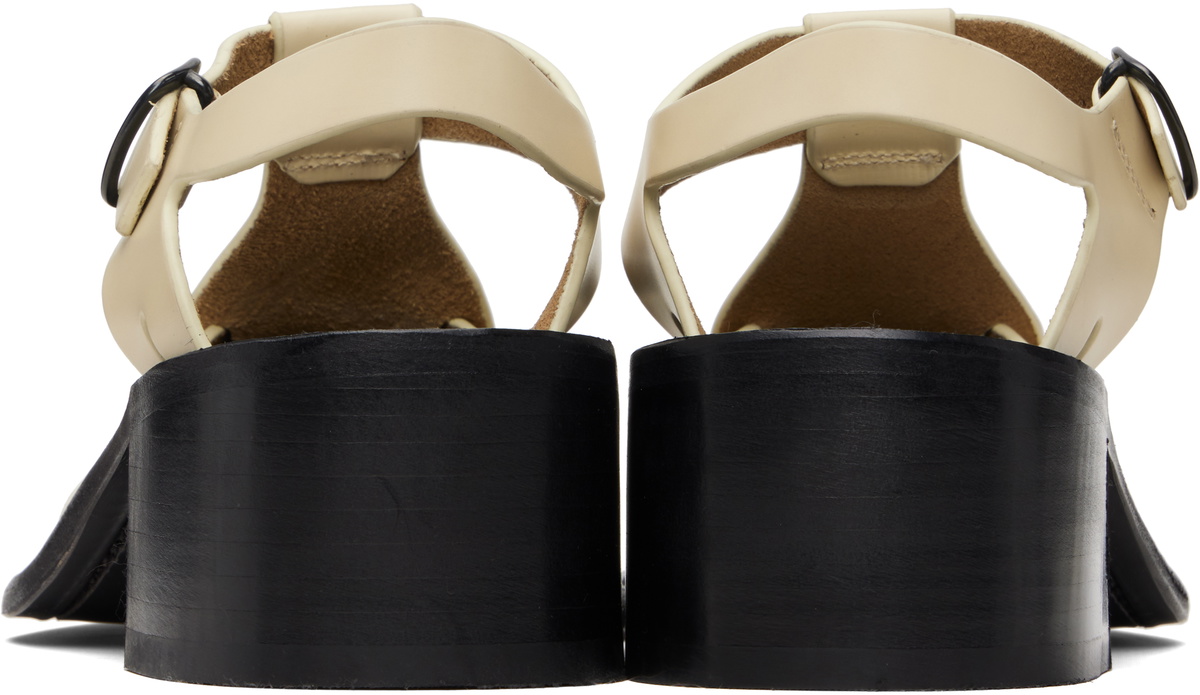 HEREU Off-White Pesca Heeled Sandals