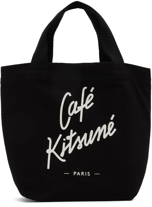 Photo: Maison Kitsuné Black Mini 'Café Kitsuné' Tote