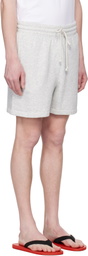 SKIMS Gray Fleece Lounge Relaxed Shorts