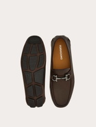 Ferragamo Mens Gancini ornament driver in Brown