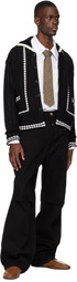 Andersson Bell Black New Fantasia Collar Cardigan