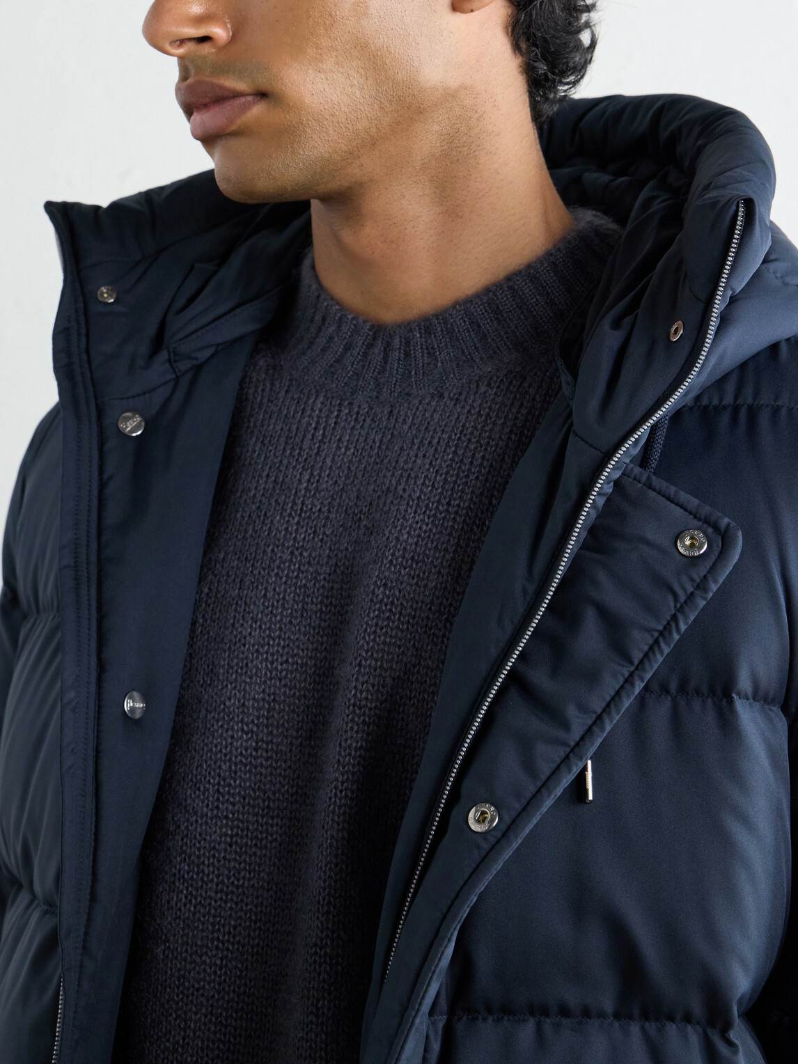 Herno - Arendelle Quilted Shell Hooded Down Jacket - Blue