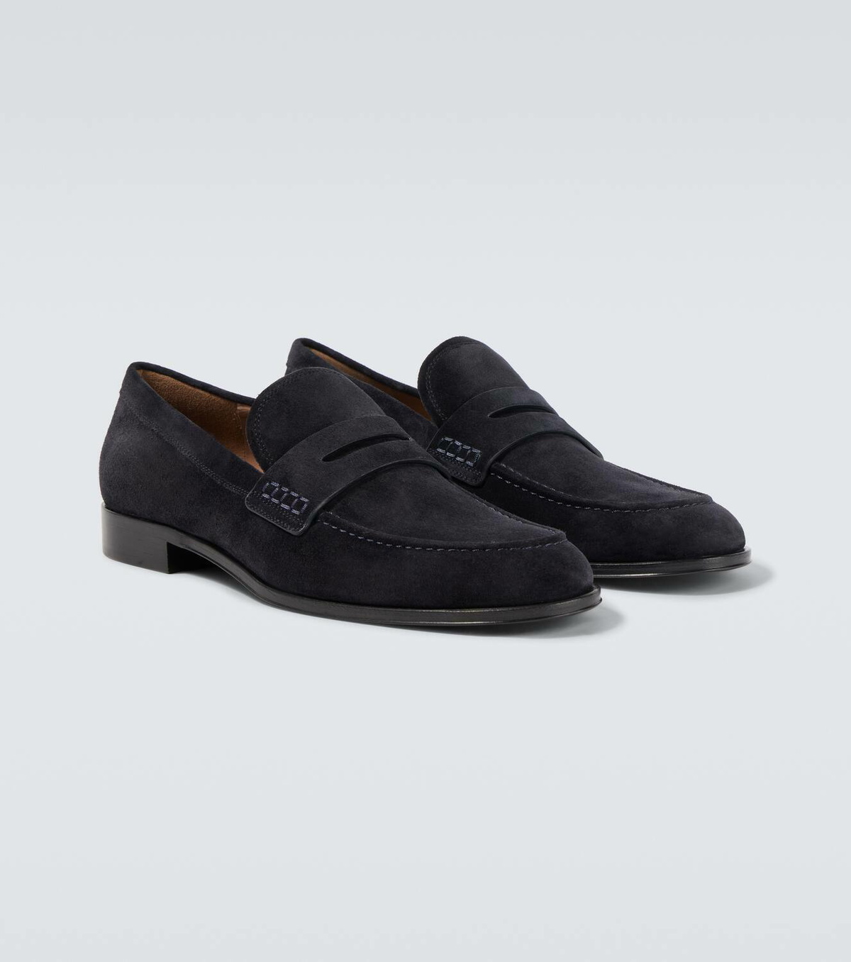 Gianvito Rossi George suede penny loafers