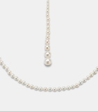Sophie Bille Brahe La Belle Moon 14kt gold necklace with pearls