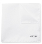 Lanvin - Silk-Twill Pocket Square - White