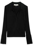 Diane Von Furstenberg Mackenzie Tulle top Black