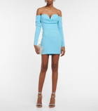 Alex Perry Paityn off-shoulder crêpe minidress