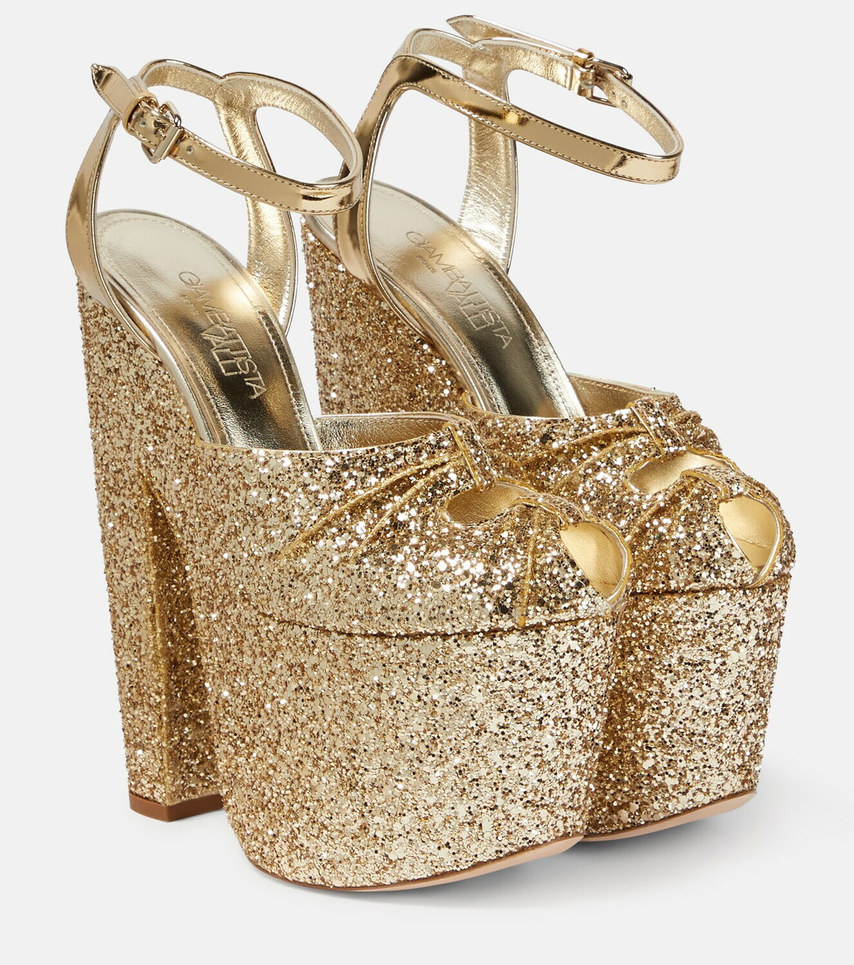 Giambattista Valli Glitter platform sandals