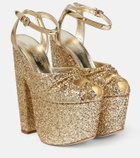 Giambattista Valli Glitter platform sandals