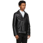 Acne Studios Black Leather Biker Jacket