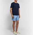 Derek Rose - Mid-Length Printed Swim Shorts - Men - Blue