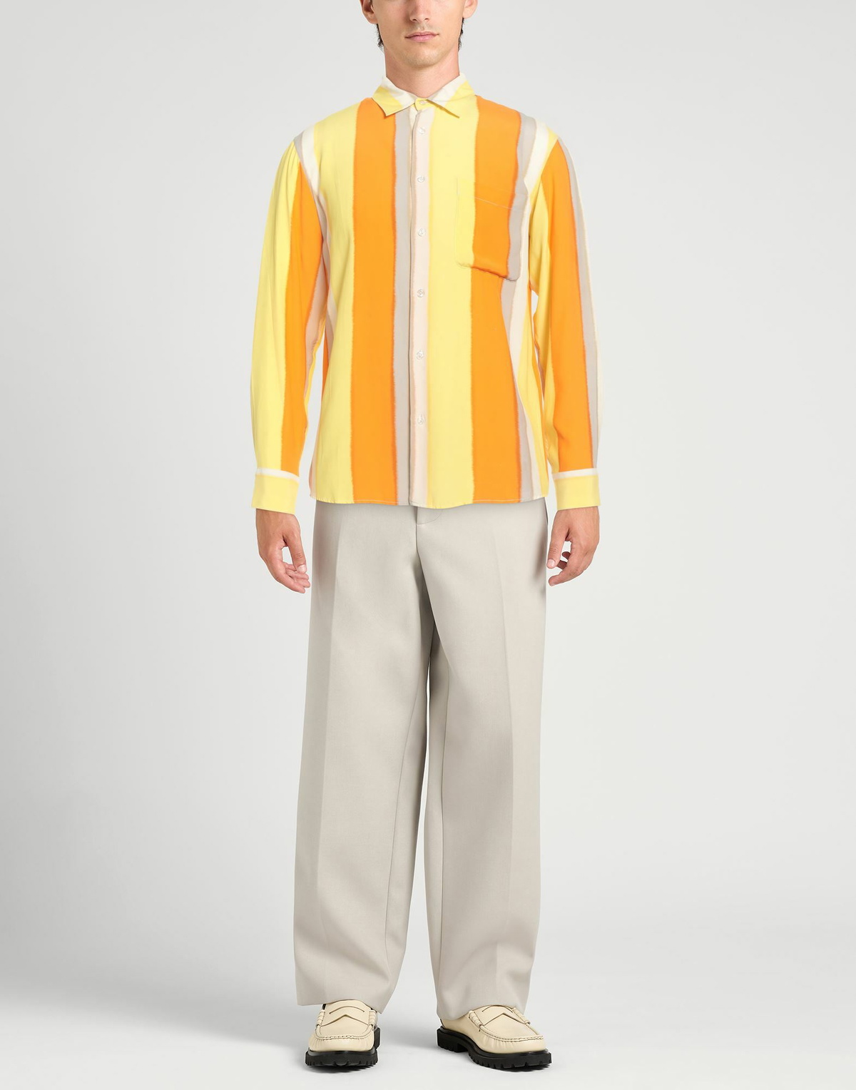 Sandro Mens Shirt Pastel in Yellow