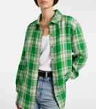 God's True Cashmere Harbor linen shirt with lapis lazuli