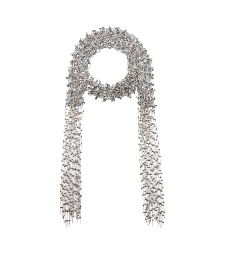 Photo: Dries Van Noten Embellished fringed necklace