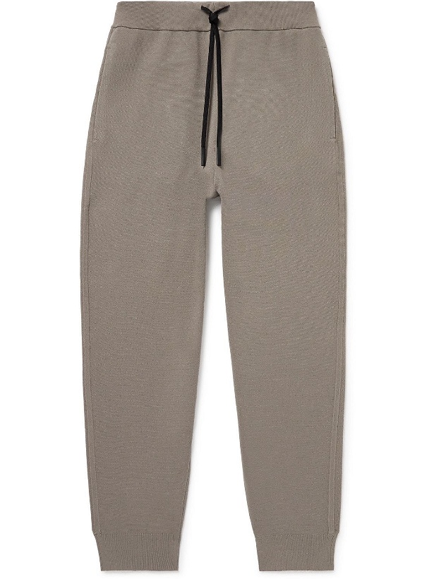 Photo: Theory - Jago Tapered Knitted Sweatpants - Neutrals