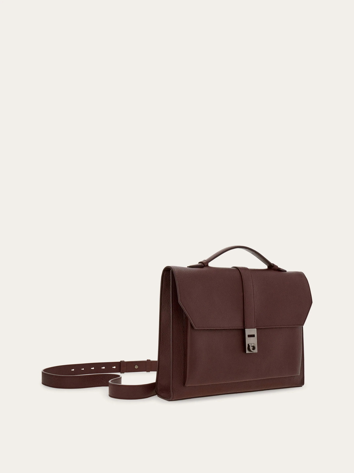 Ferragamo Mens Hug buckle briefcase in Red