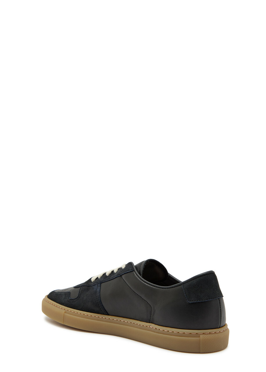 Common Projects Bball Panelled Leather Sneakers Black