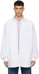 Y/Project White Scrunched Shirt
