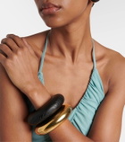 Alaïa Bumper wooden bangle