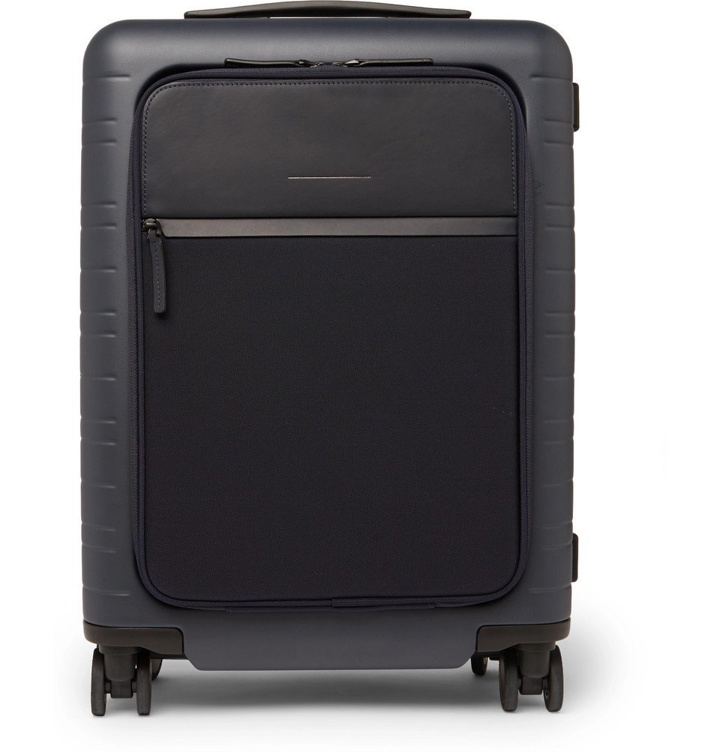Photo: Horizn Studios - Model M 55cm Polycarbonate, Nylon and Leather Carry-On Suitcase - Navy