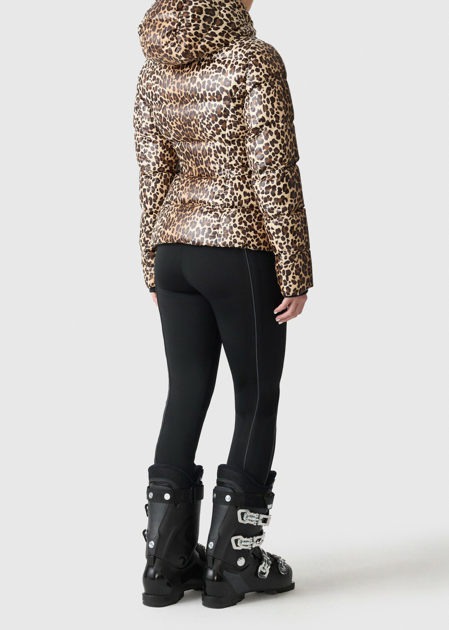 Mackage Cheryl Cheetah-print Padded ski Jacket Brown