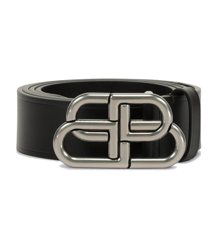 Photo: Balenciaga - BB Large leather belt