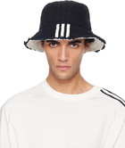 Y-3 Black Denim Stripes Bucket Hat