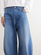 ssstein - Deformation Panelled Wide-Leg Jeans - Blue