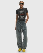 032c TELEPRESENCE TIGHT CUT TEE Black Womens Shortsleefe