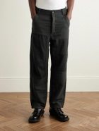 Visvim - Pastoral Straight-Leg Wool, Linen and Cotton-Blend Moleskin Trousers - Black