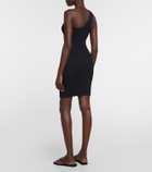 Hunza G One-shoulder seersucker minidress