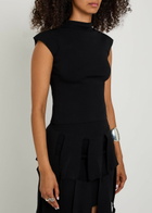 A.W.A.K.E Mode Cap-sleeve Close-knit top Black