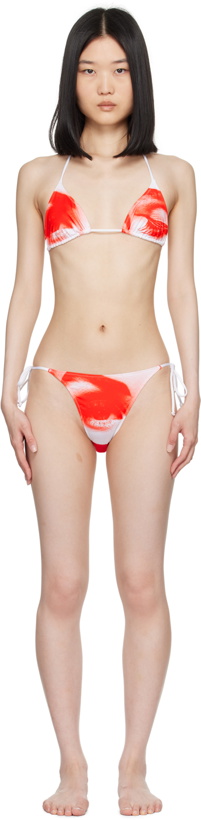 Photo: Jean Paul Gaultier Red 'The Eyes And Lips' Bikini