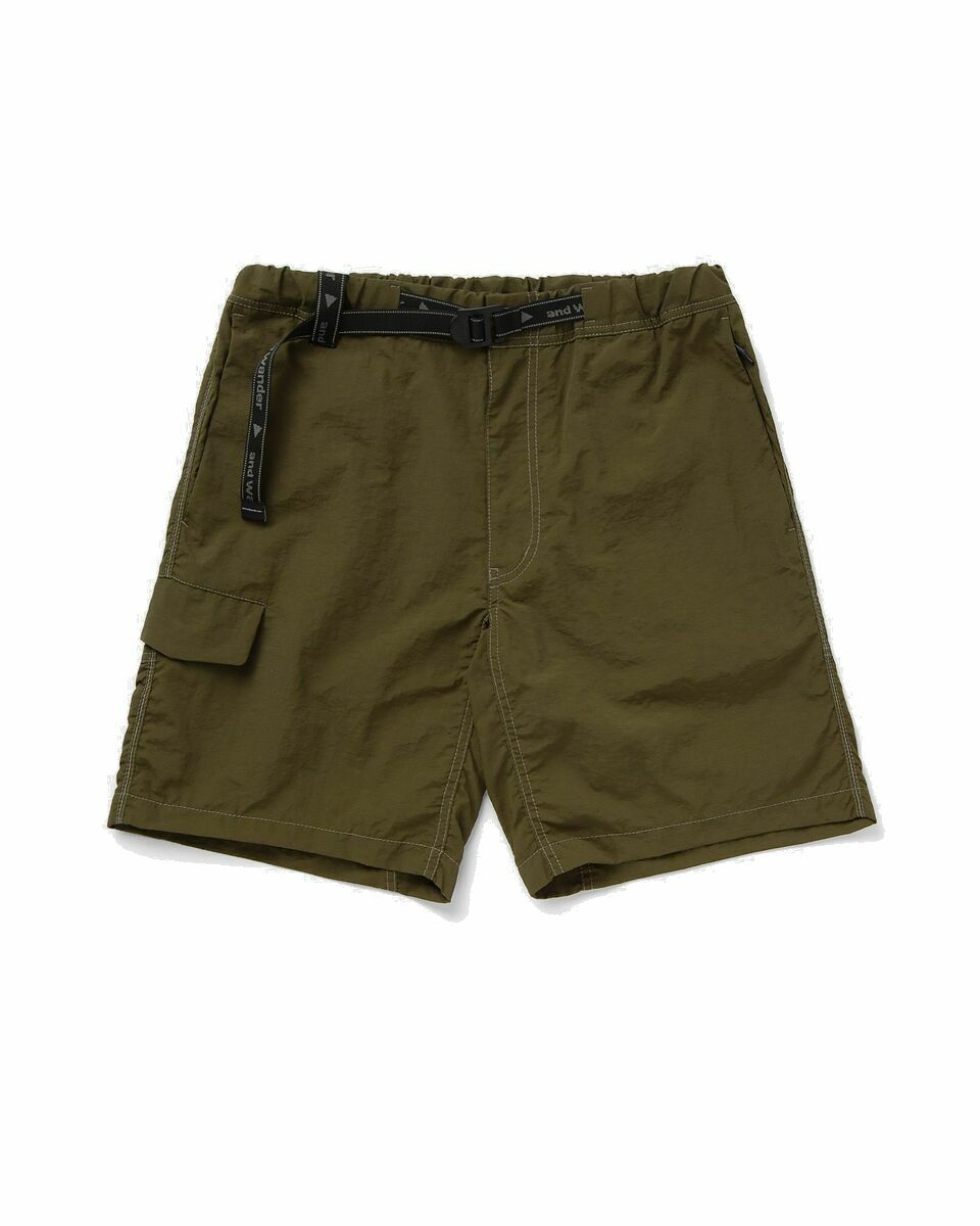 Photo: And Wander Ny Taffeta Hiker Short Pants Green - Mens - Casual Shorts