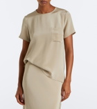 Max Mara Logo silk top
