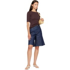 AGOLDE Navy Nolan Denim Shorts