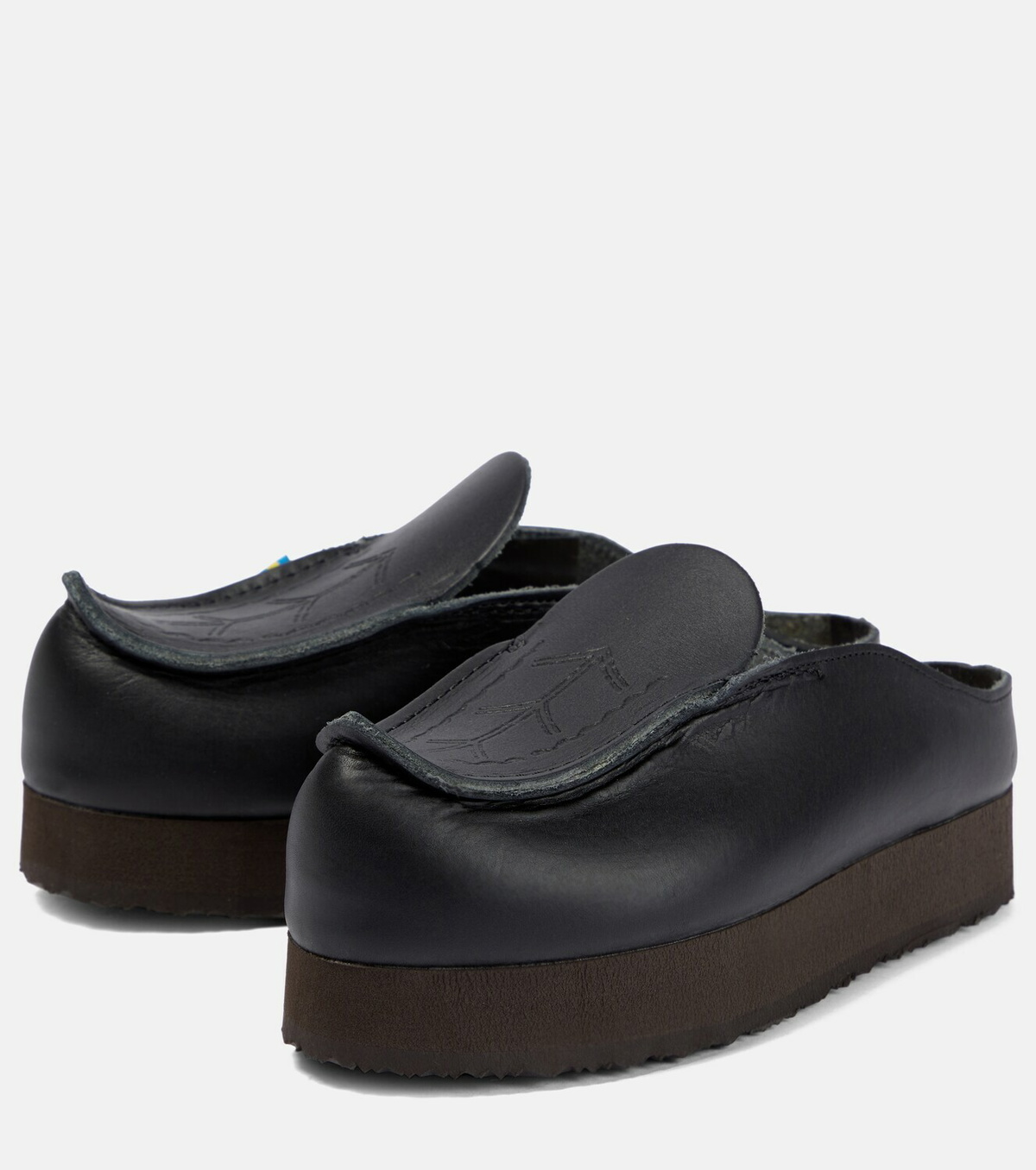 Acne Studios - x Kero Bero leather platform mules Acne Studios