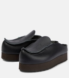 Acne Studios - x Kero Bero leather platform mules