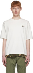 AAPE by A Bathing Ape Off-White Cotton T-Shirt