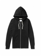 Reigning Champ - Loopback Cotton-Jersey Zip-Up Hoodie - Black