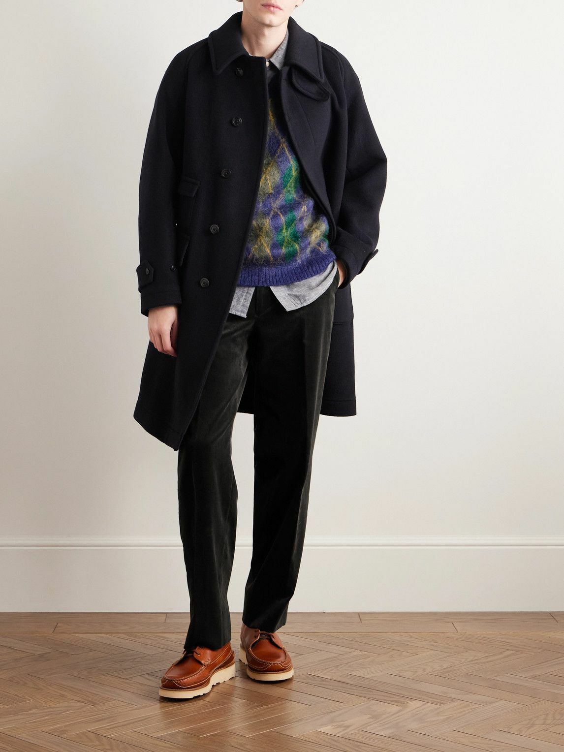 Kaptain Sunshine - D Slacks Straight-Leg Suvin Cotton-Corduroy