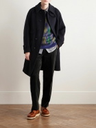 Kaptain Sunshine - D Slacks Straight-Leg Suvin Cotton-Corduroy Trousers - Black